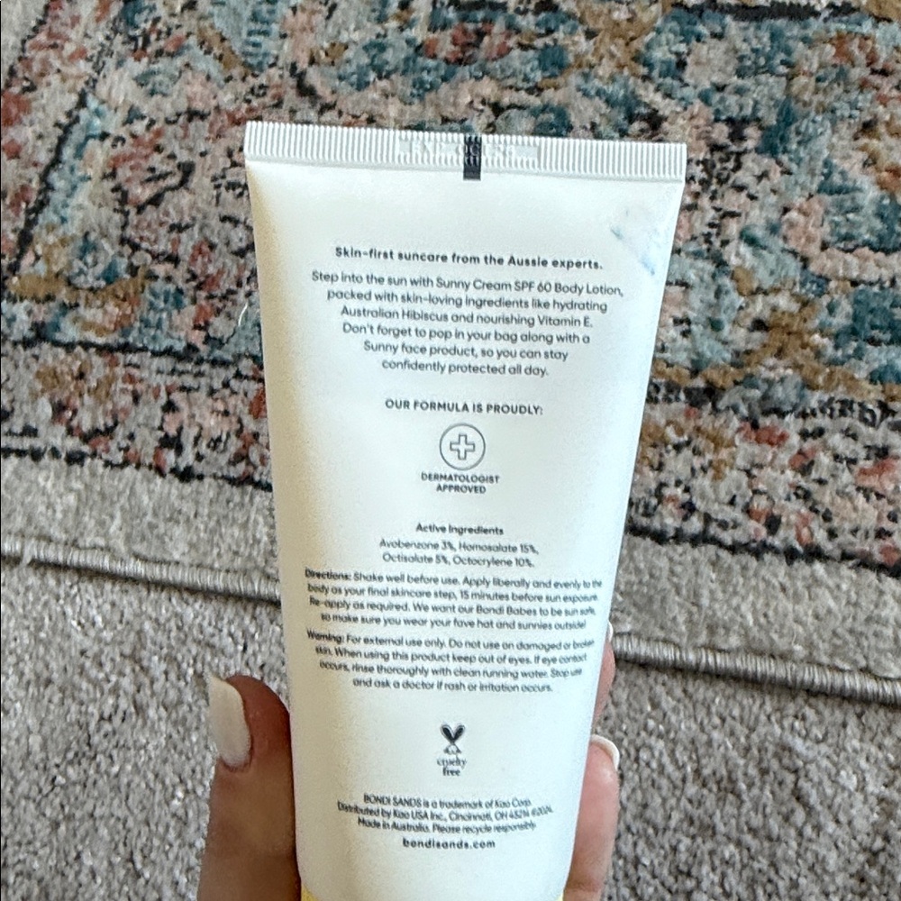 NEW- Bondi Sands Sunny Cream SPF 60 Body Lotion Sunscreen - Picture 5 of 7